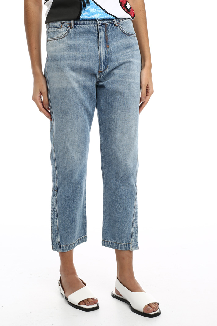 Cropped denim trousers Intrend Cropped denim trousers Intrend