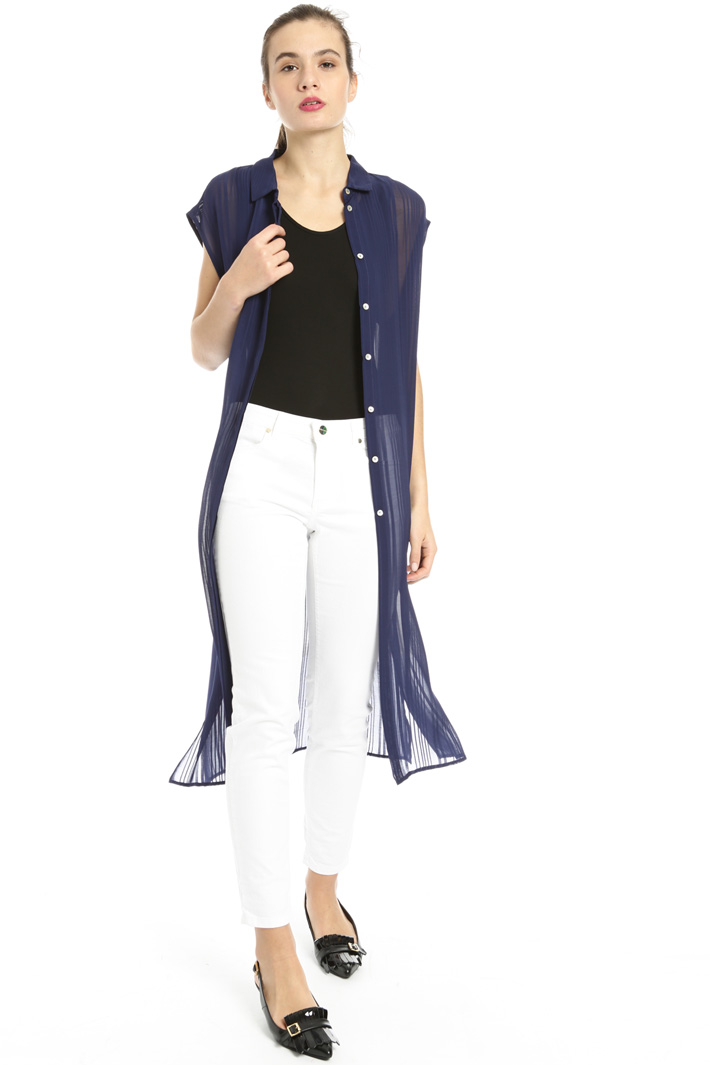 Long georgette shirt Intrend Long georgette shirt Intrend