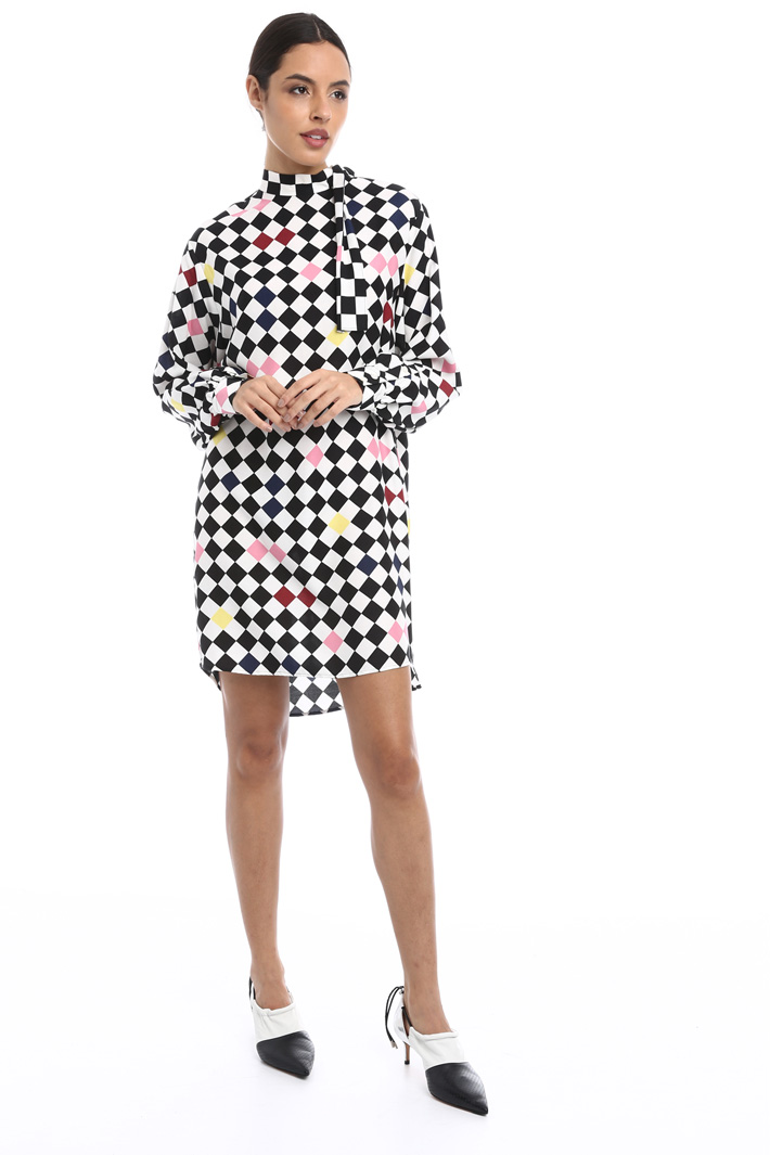 Short twill dress Intrend Short twill dress Intrend