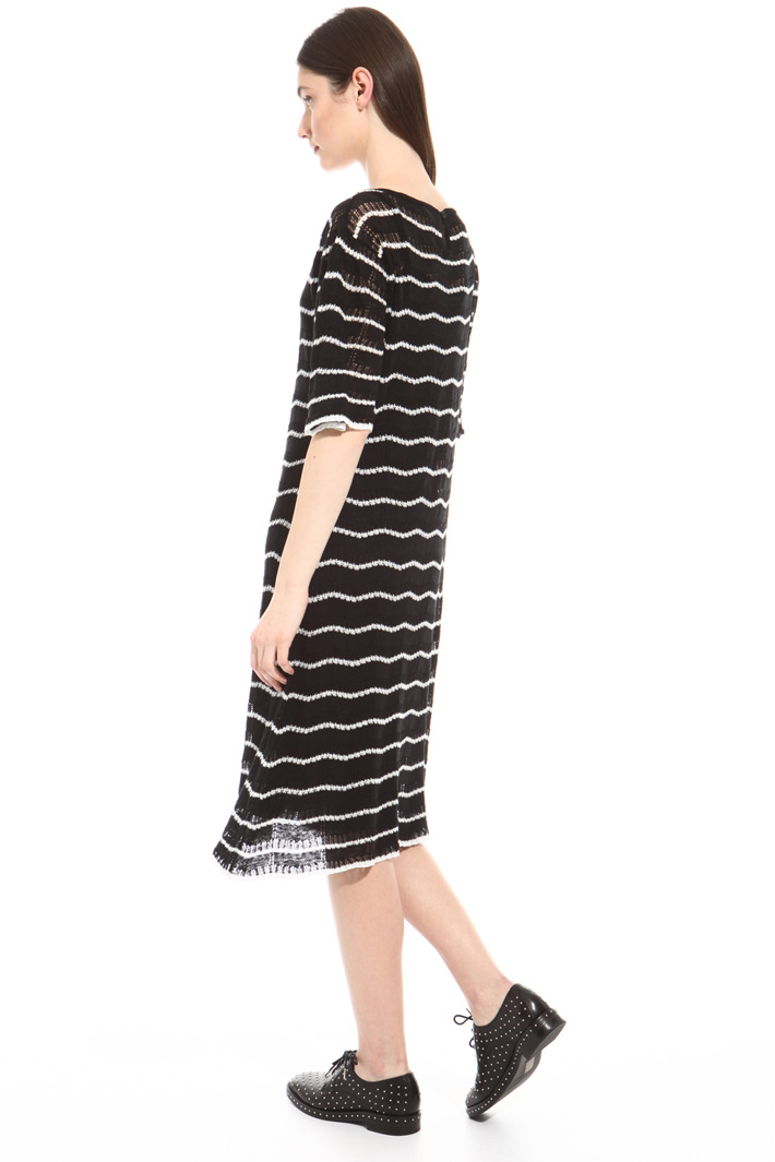 Perforated linen dress Intrend Perforated linen dress Intrend