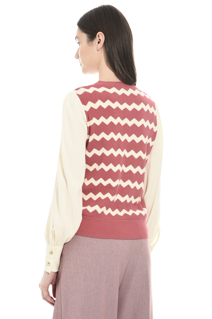 Sweater with sablé sleeve Intrend Sweater with sablé sleeve Intrend