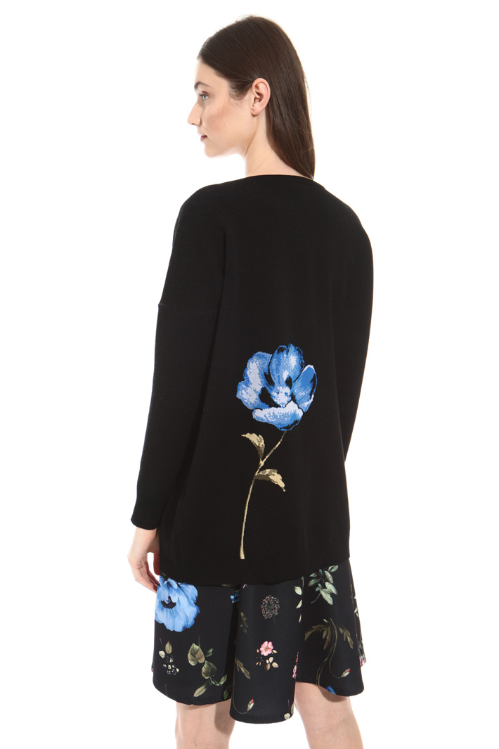 Maxi flower sweater Intrend Maxi flower sweater Intrend