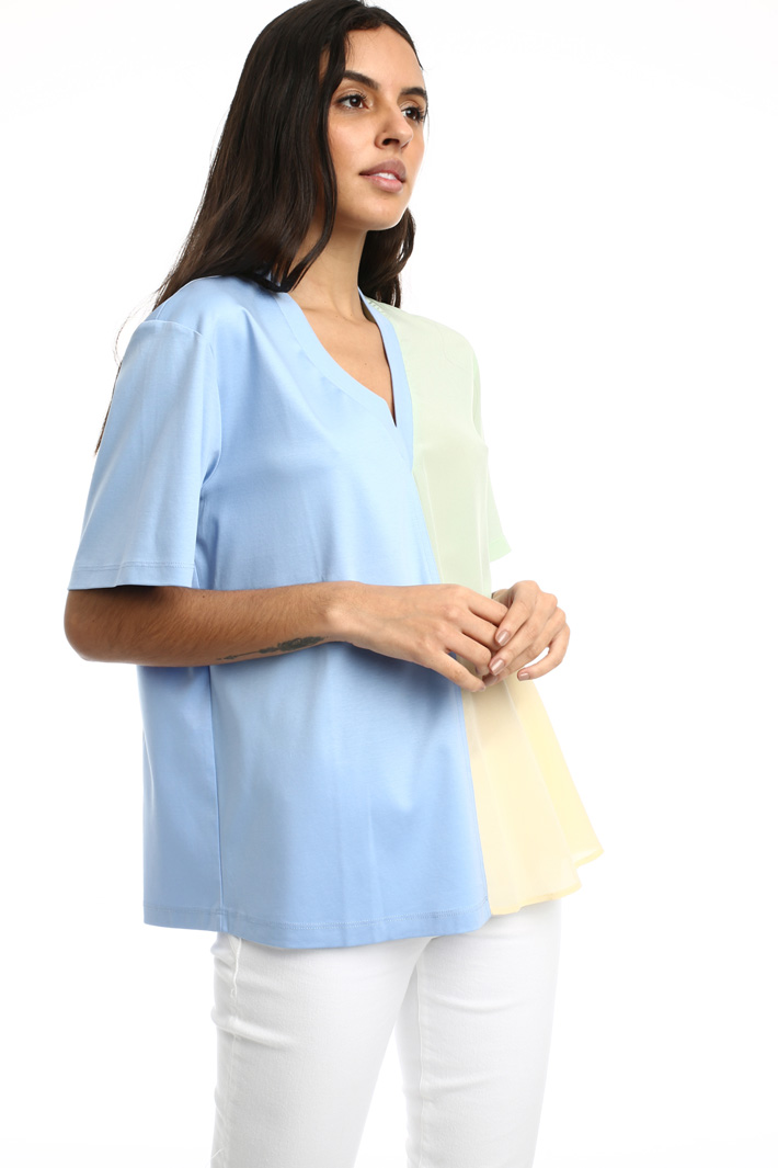 Jersey and silk T-shirt Intrend Jersey and silk T-shirt Intrend