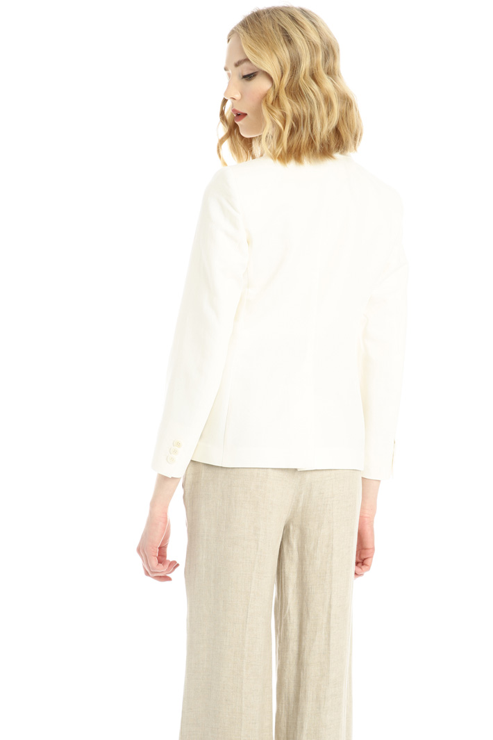 Linen and cotton blazer Intrend Linen and cotton blazer Intrend
