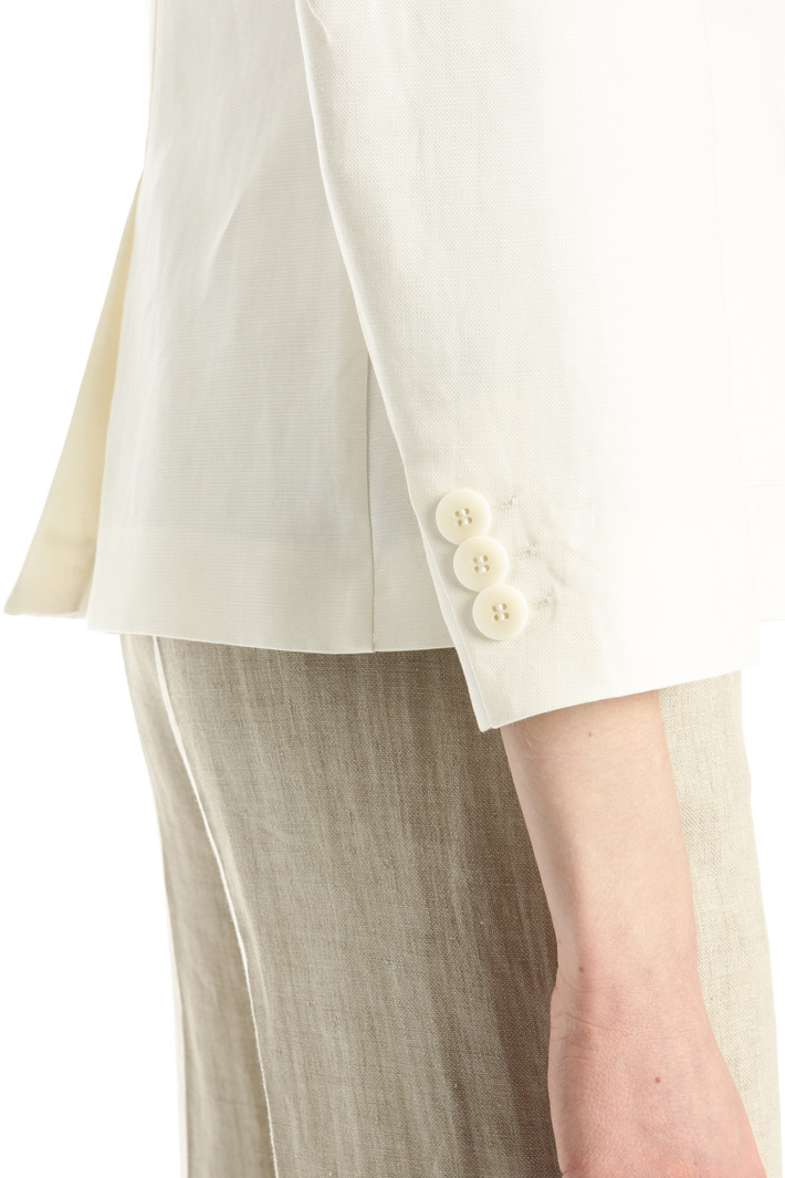 Linen and cotton blazer Intrend Linen and cotton blazer Intrend