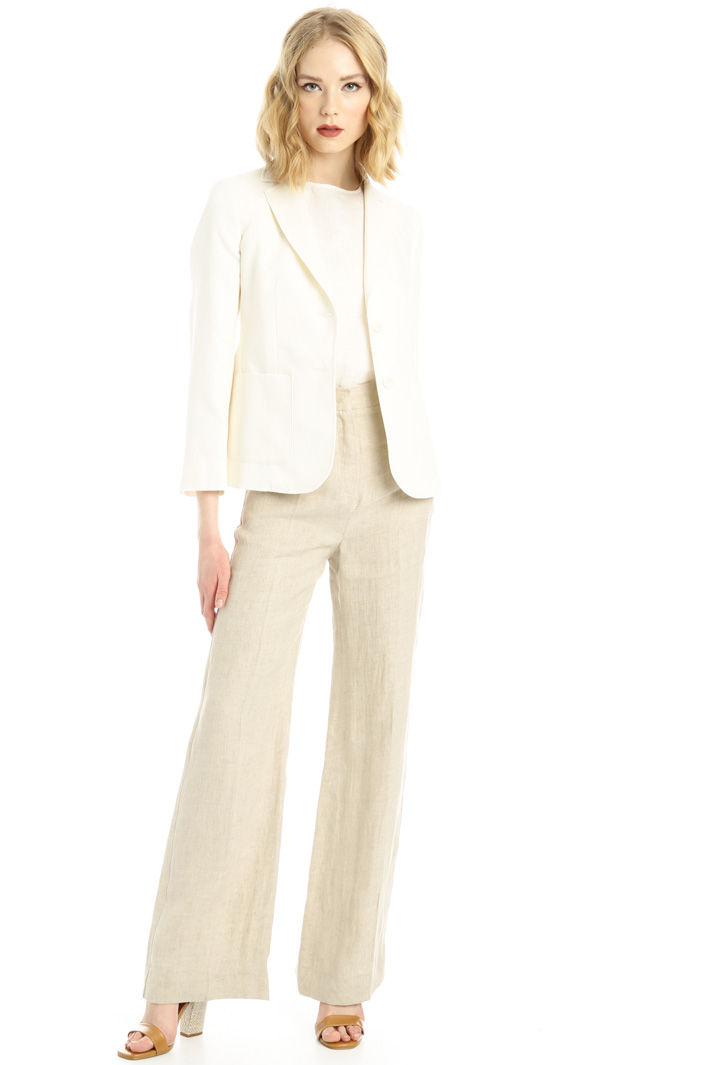 Linen and cotton blazer Intrend Linen and cotton blazer Intrend
