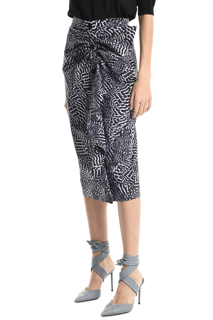 Draped cotton sheath skirt Intrend Draped cotton sheath skirt Intrend