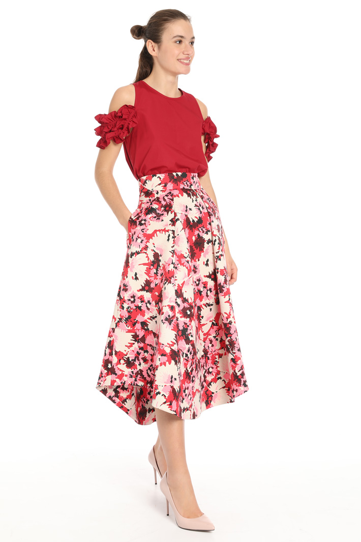 Printed faille skirt Intrend Printed faille skirt Intrend