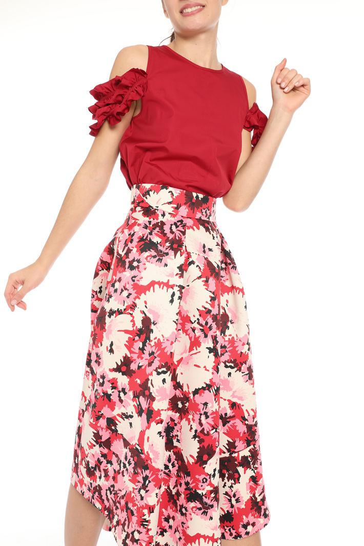 Printed faille skirt Intrend Printed faille skirt Intrend