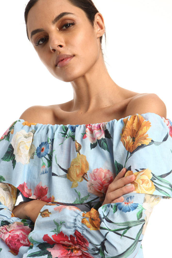 Cotton poplin blouse Intrend Cotton poplin blouse Intrend