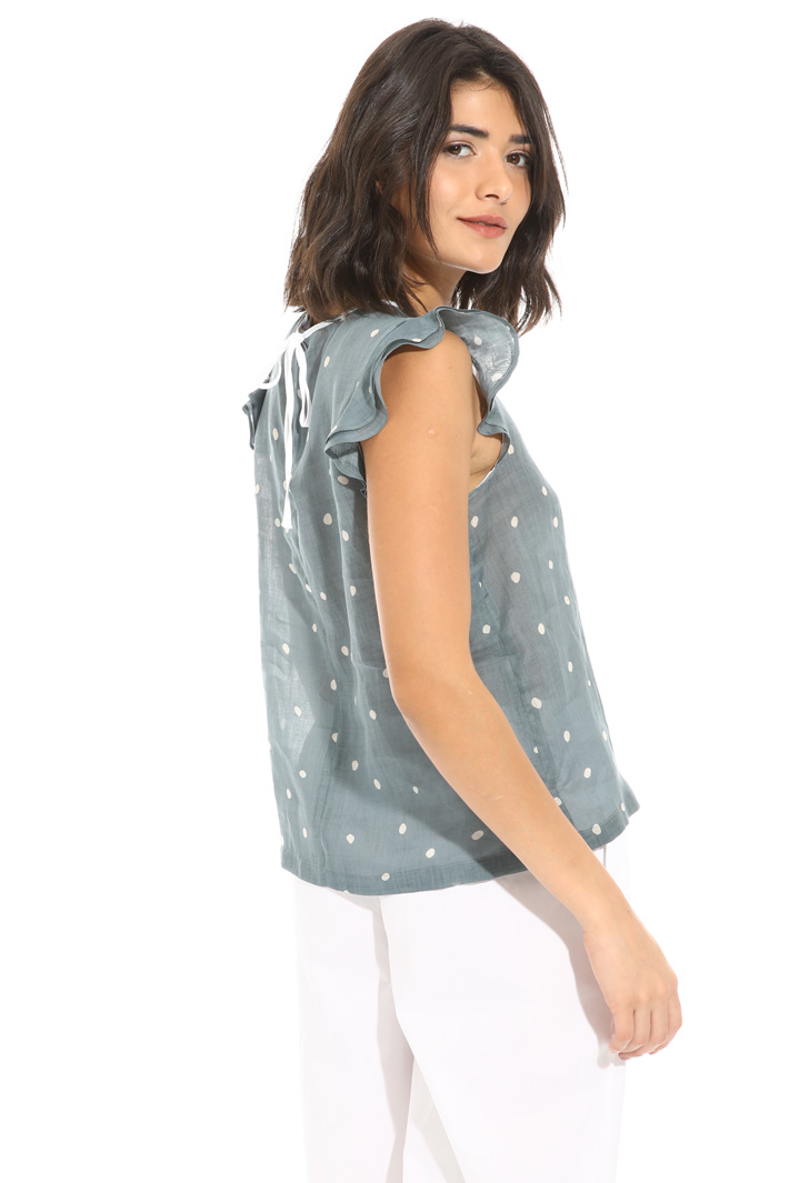 Frilled cap sleeve top Intrend Frilled cap sleeve top Intrend
