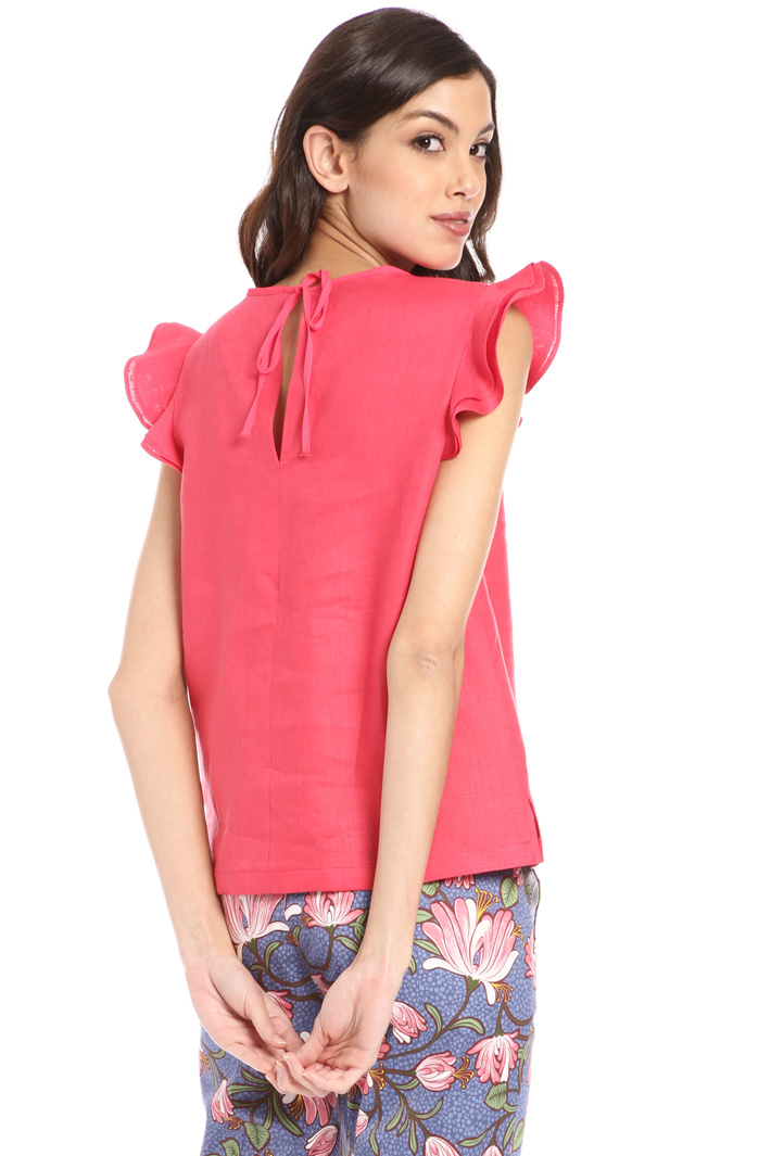 Frilled cap sleeve top Intrend Frilled cap sleeve top Intrend