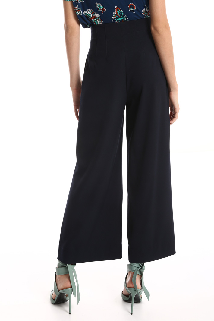 Flared gabardine trousers Intrend Flared gabardine trousers Intrend
