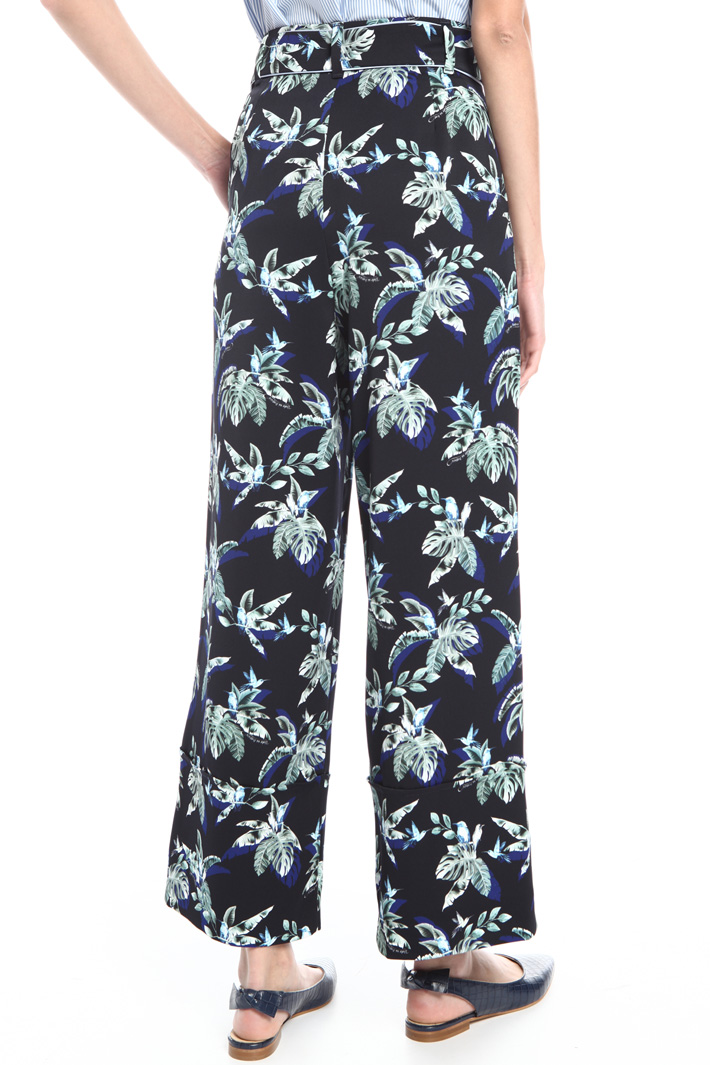 Printed cady trousers Intrend Printed cady trousers Intrend