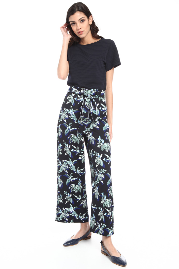 Printed cady trousers Intrend Printed cady trousers Intrend
