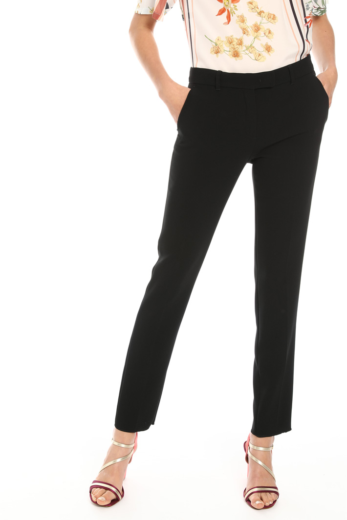 Crepe cigarette trousers Intrend Crepe cigarette trousers Intrend
