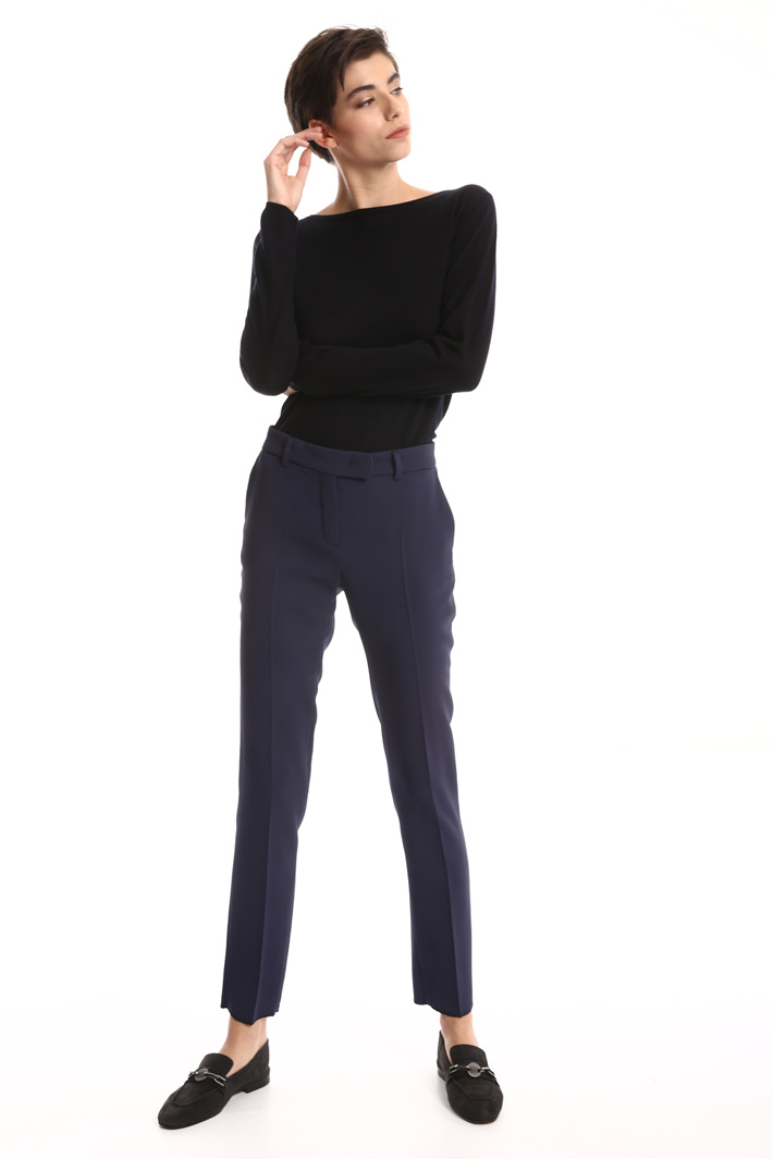Crepe cigarette trousers Intrend Crepe cigarette trousers Intrend