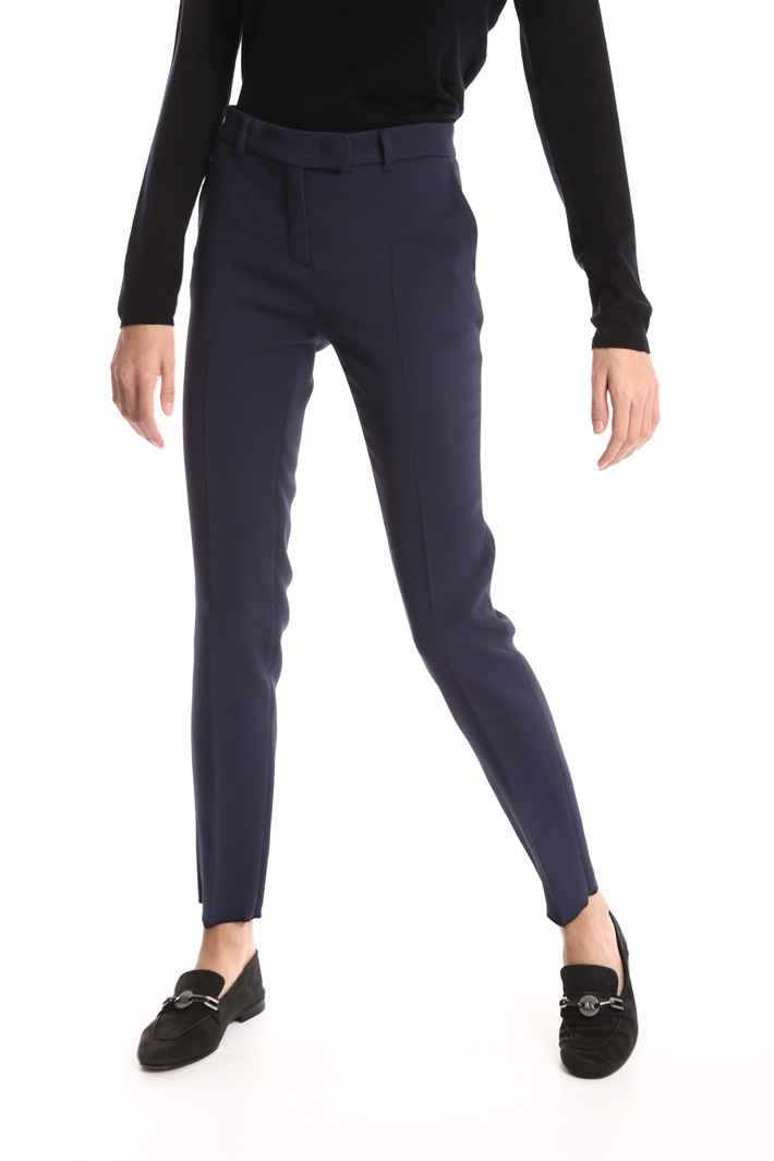 Crepe cigarette trousers Intrend Crepe cigarette trousers Intrend