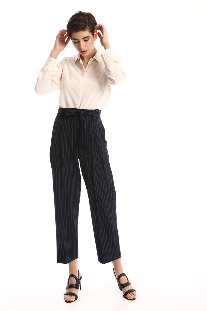 High waist belted trousers Intrend High waist belted trousers Intrend