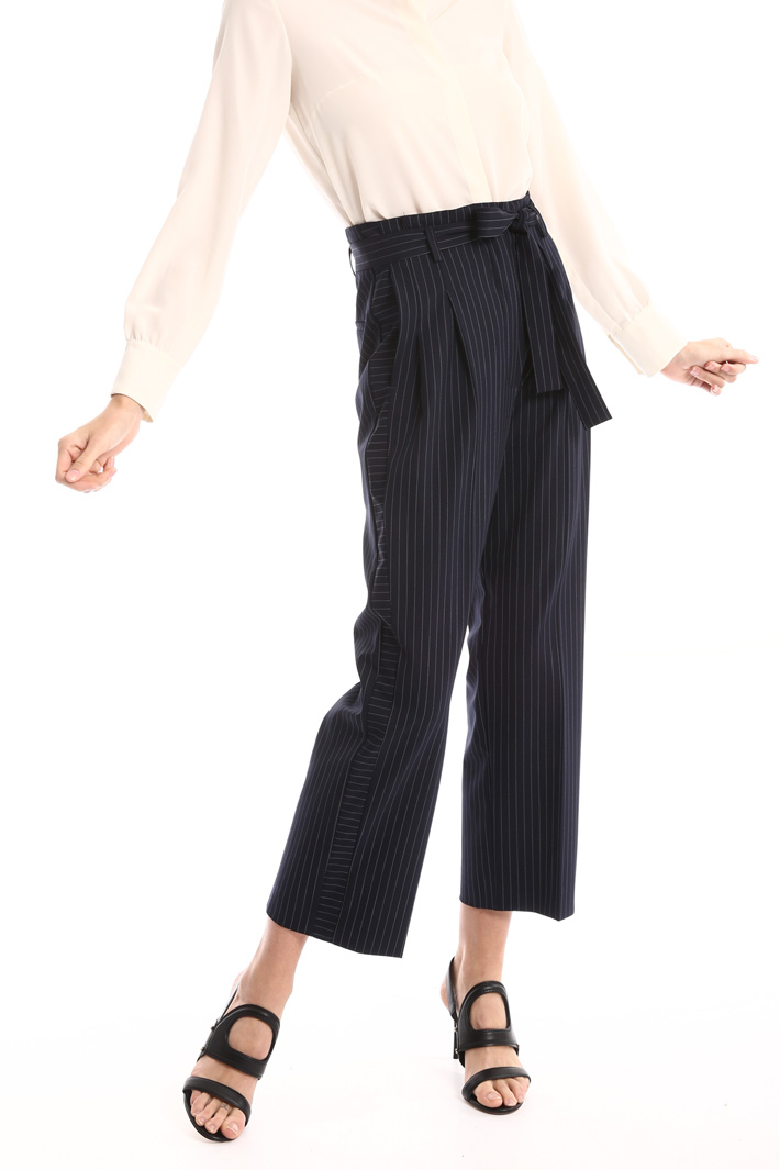 High waist belted trousers Intrend High waist belted trousers Intrend