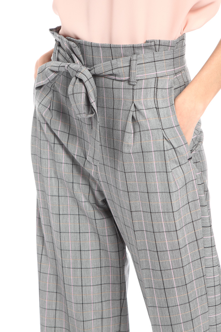 High waist belted trousers Intrend High waist belted trousers Intrend
