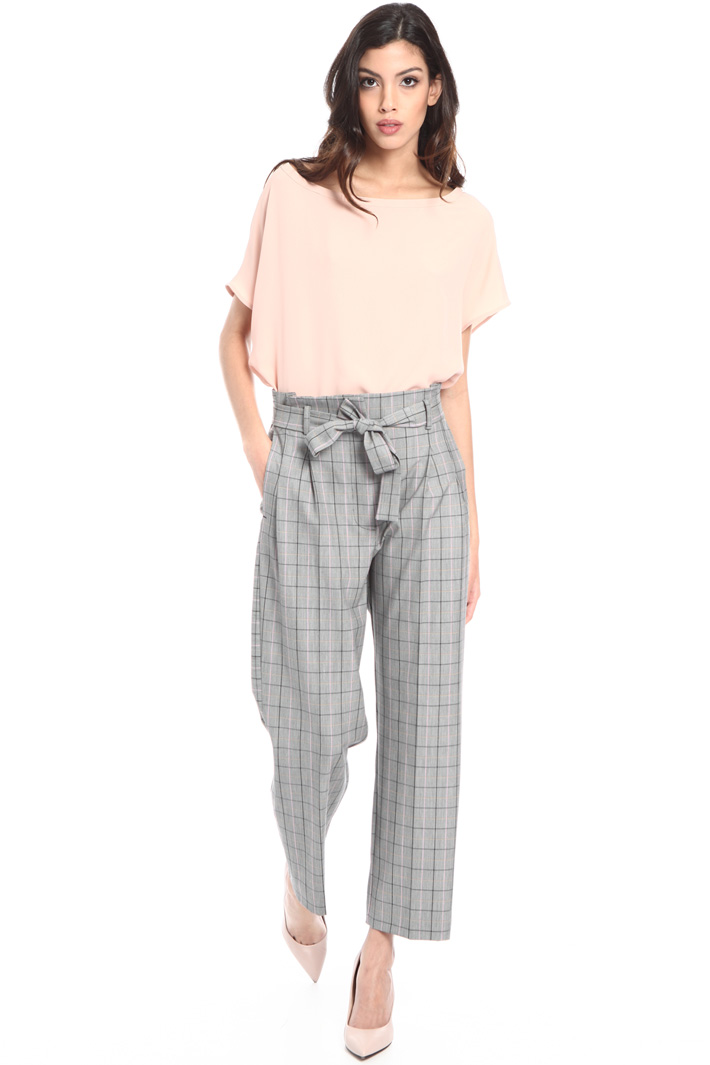 High waist belted trousers Intrend High waist belted trousers Intrend