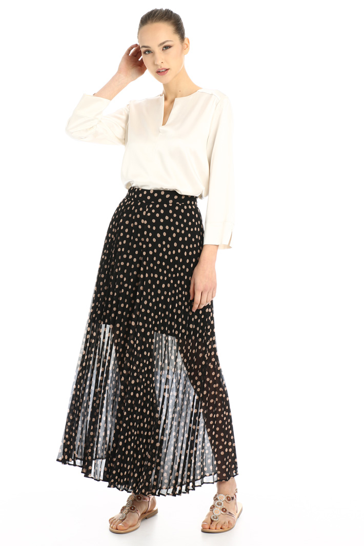 Pleated crepe skirt Intrend Pleated crepe skirt Intrend