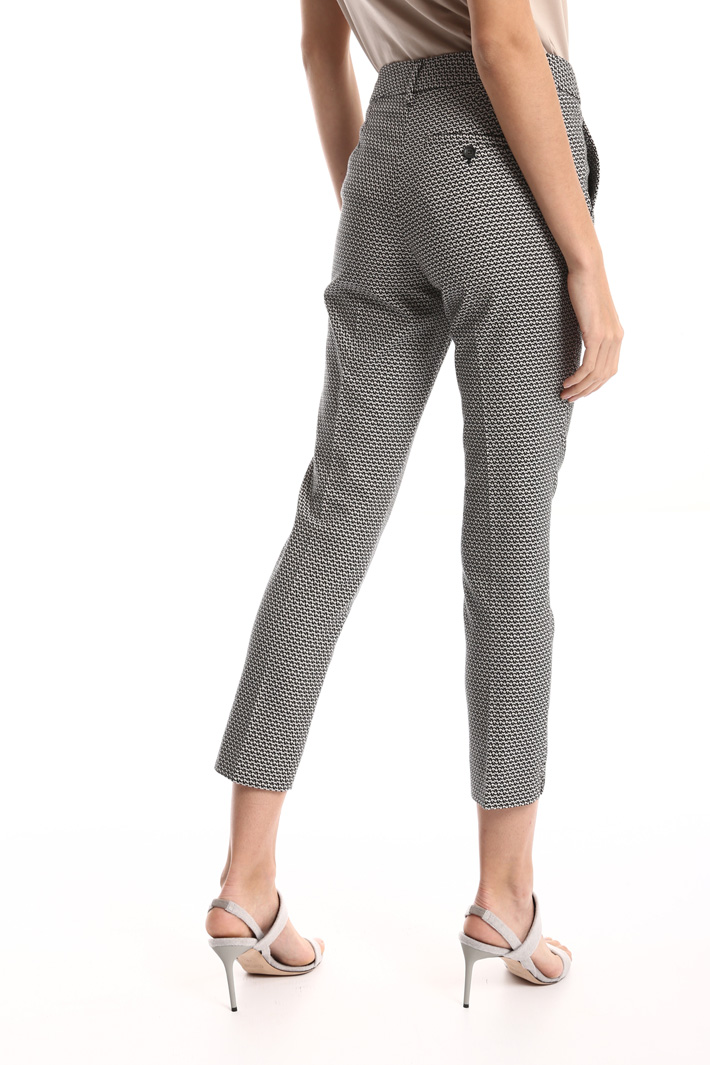 Jacquard cotton trousers Intrend Jacquard cotton trousers Intrend
