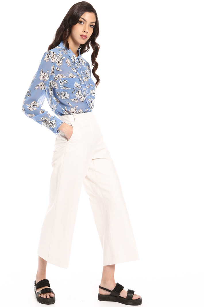 Pantaloni in cotone e lino Intrend Pantaloni in cotone e lino Intrend