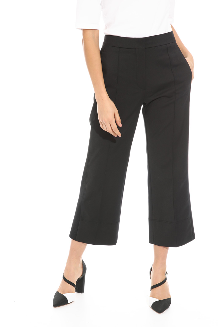 Cotton cropped trousers Intrend Cotton cropped trousers Intrend