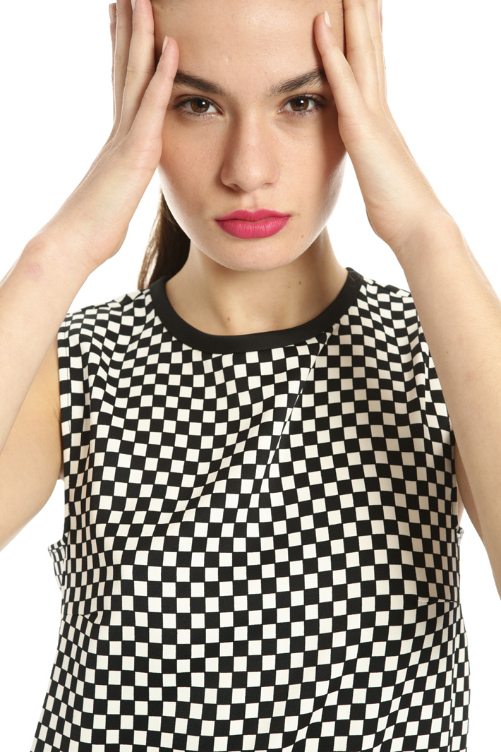 Printed flared dress Intrend Printed flared dress Intrend