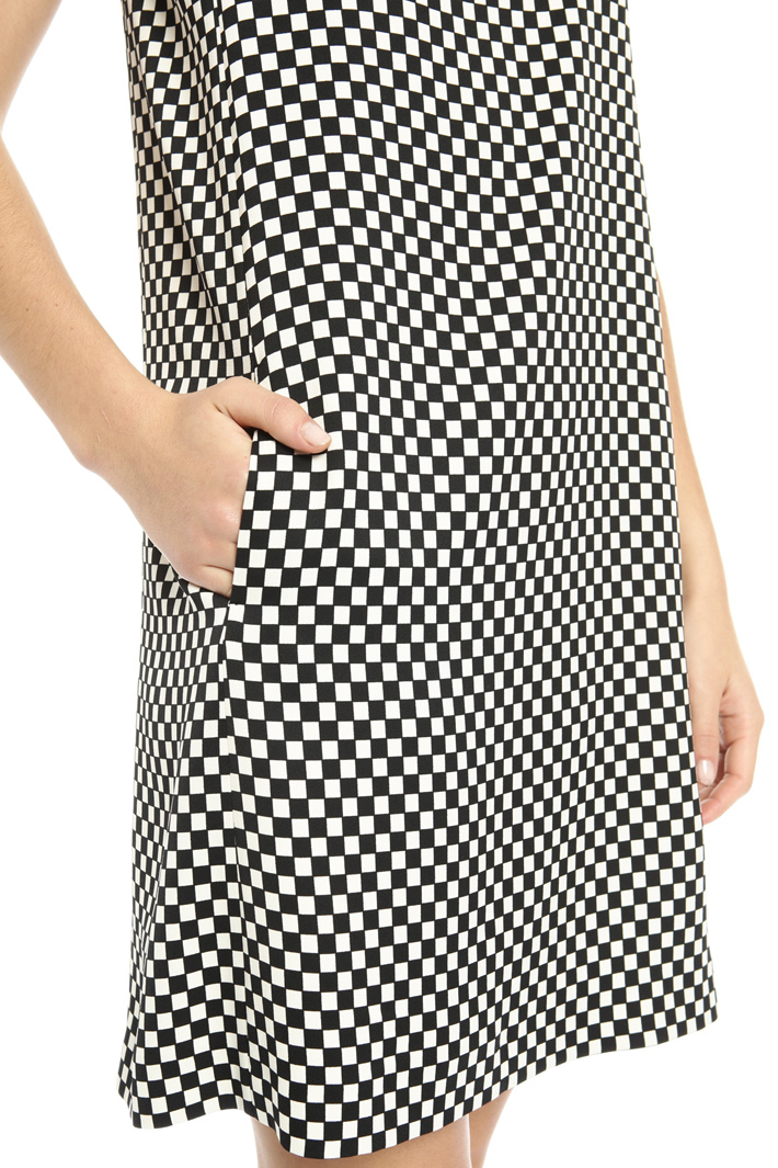 Printed flared dress Intrend Printed flared dress Intrend