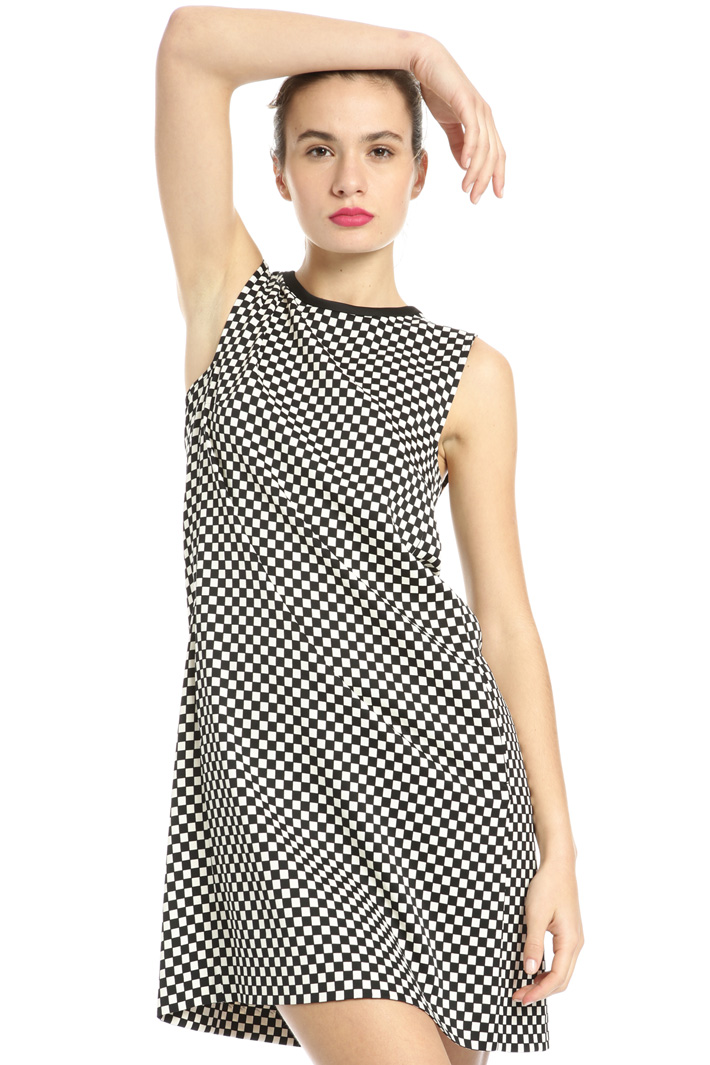 Printed flared dress Intrend Printed flared dress Intrend