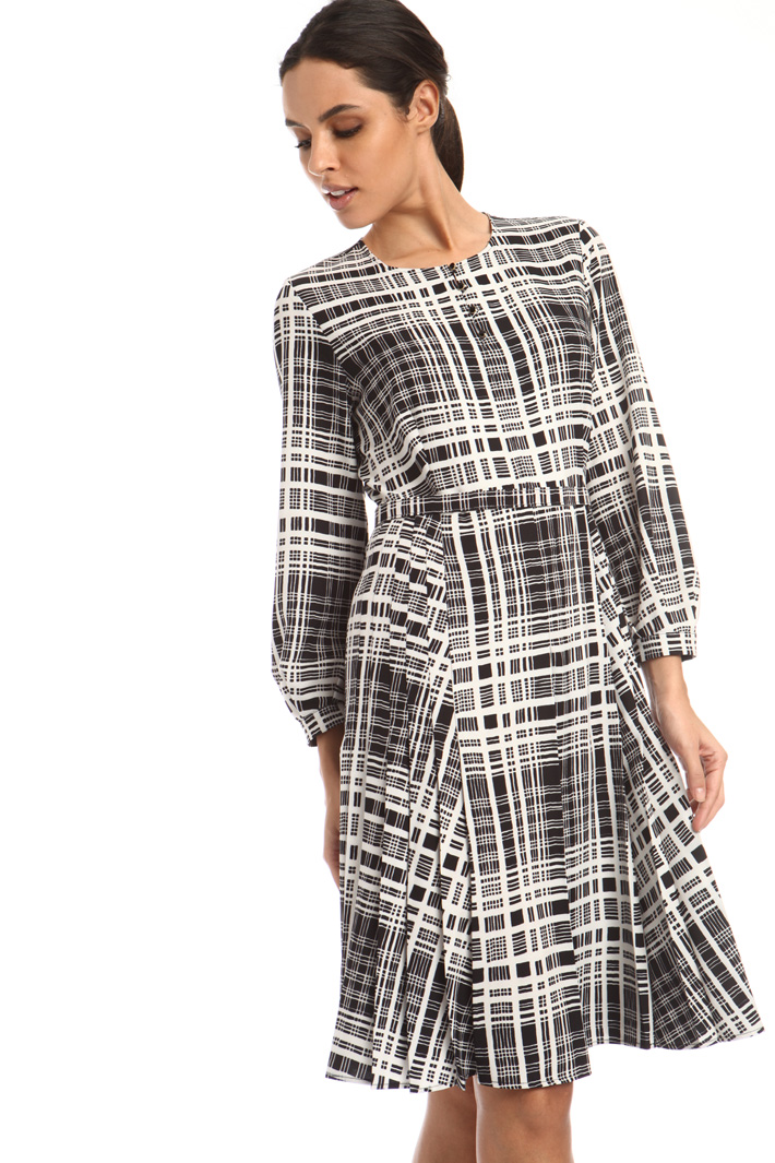 Printed cady dress Intrend Printed cady dress Intrend