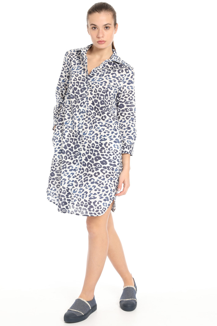 Cotton muslin dress Intrend Cotton muslin dress Intrend