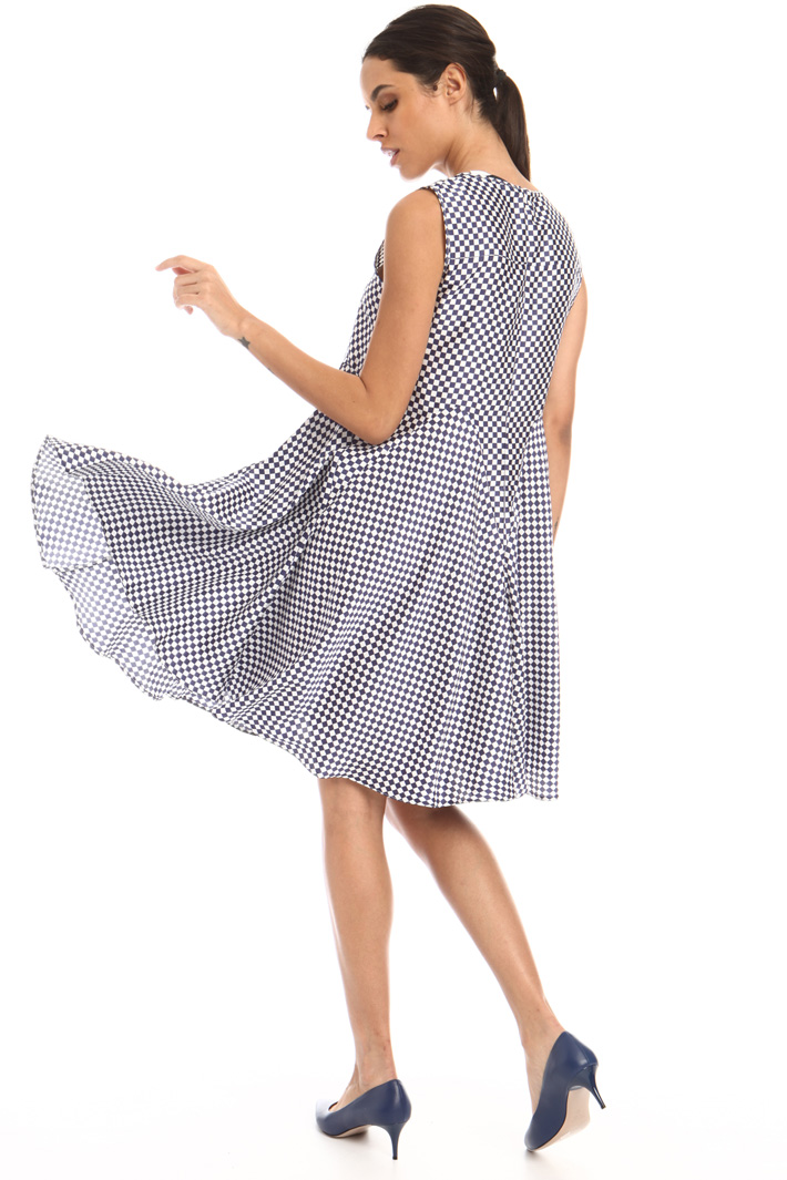 Flared twill dress Intrend Flared twill dress Intrend