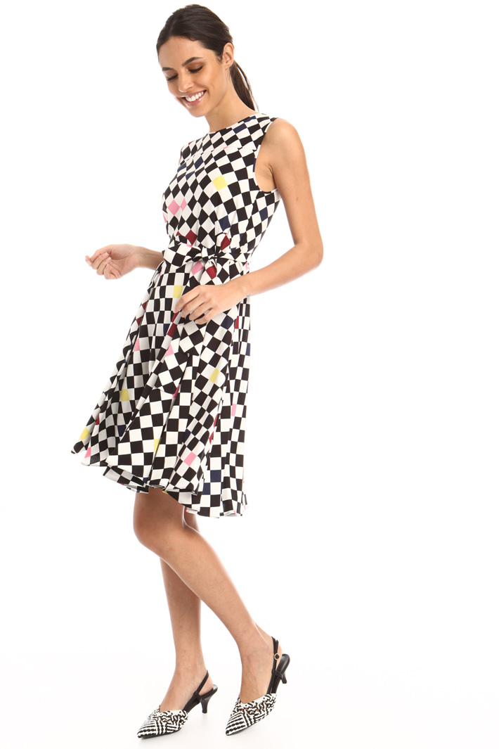 Printed twill dress Intrend Printed twill dress Intrend