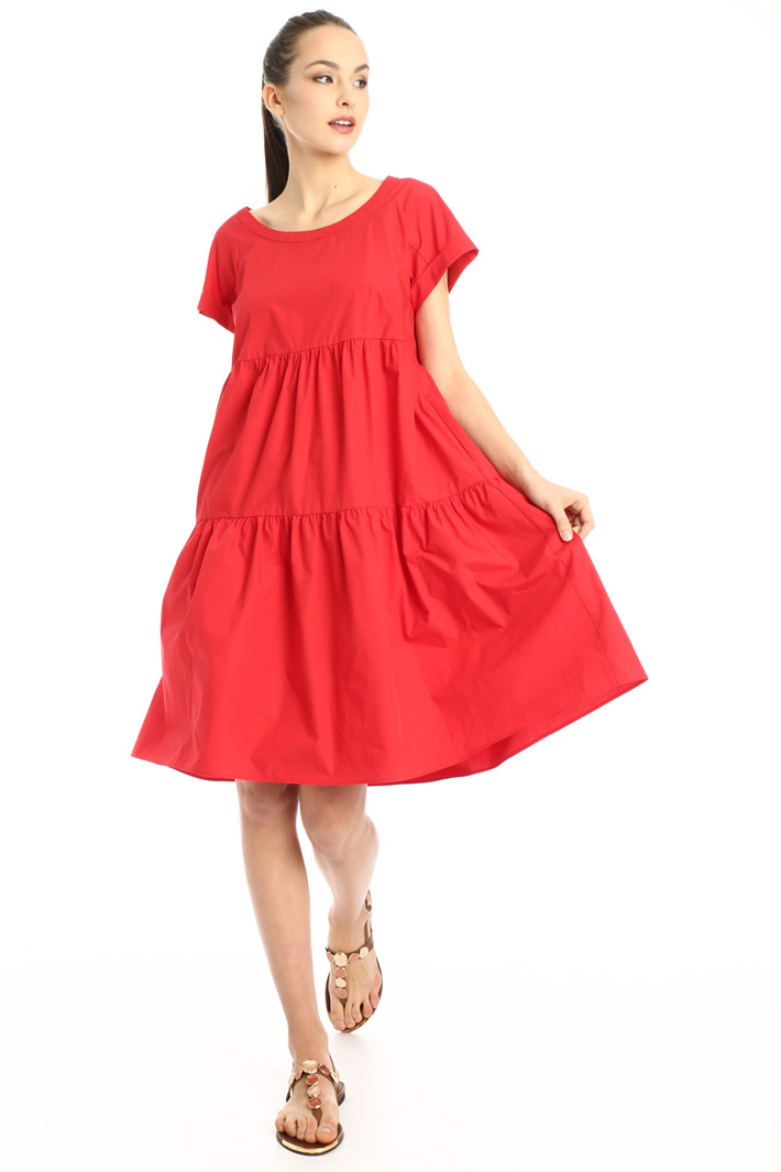 Flared cotton dress Intrend Flared cotton dress Intrend