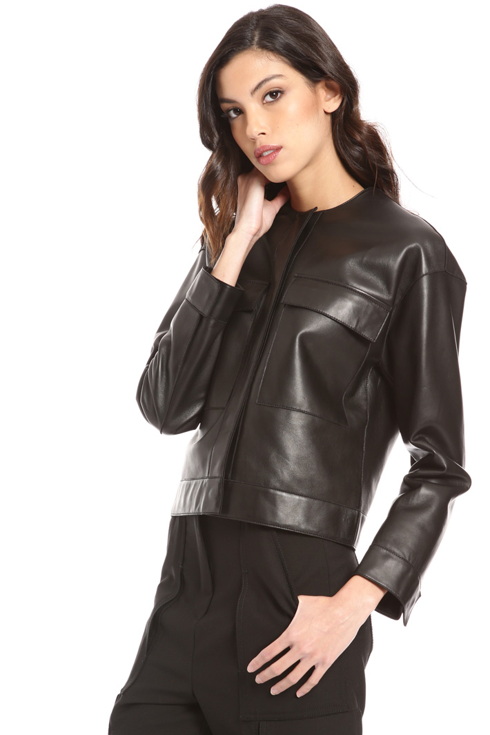 Pocket leather jacket Intrend Pocket leather jacket Intrend