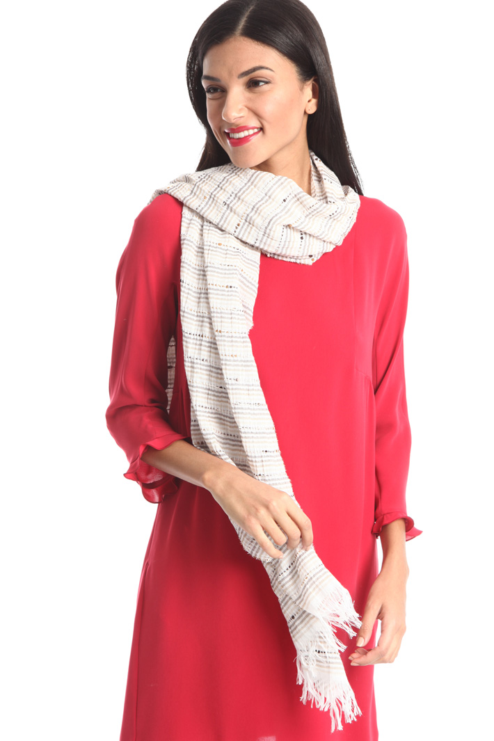 Viscose and cotton scarf Intrend Viscose and cotton scarf Intrend