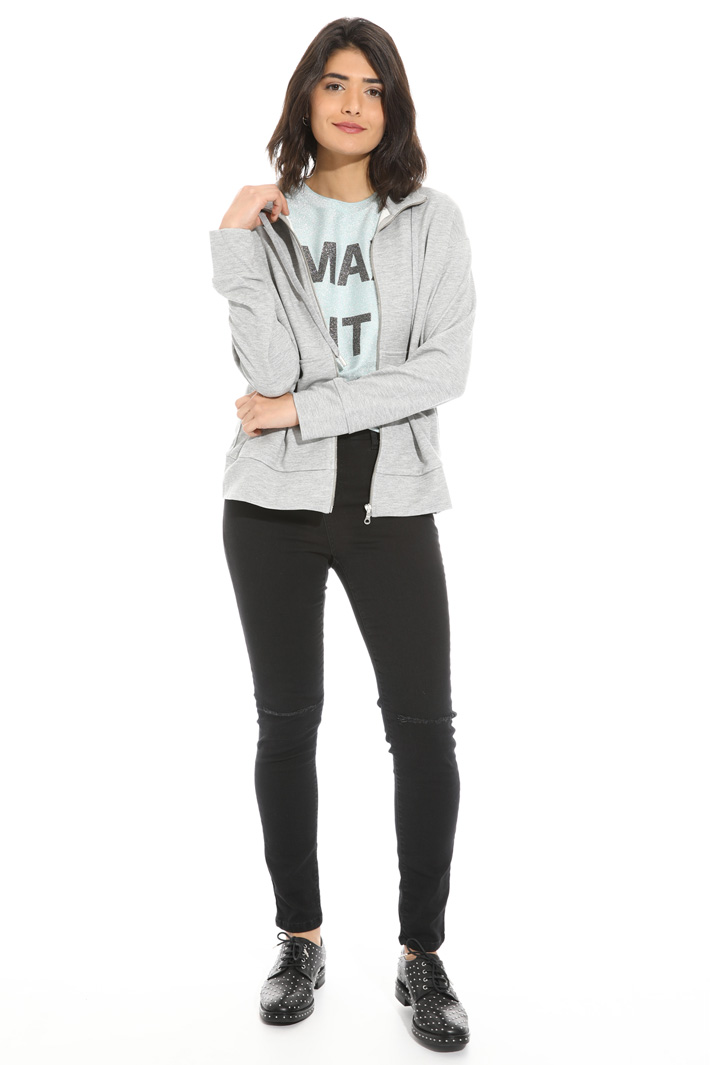 Hooded jersey sweatshirt Intrend Hooded jersey sweatshirt Intrend