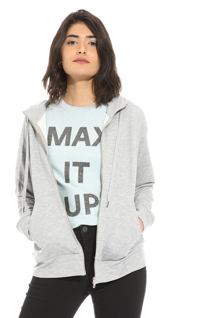 Hooded jersey sweatshirt Intrend Hooded jersey sweatshirt Intrend