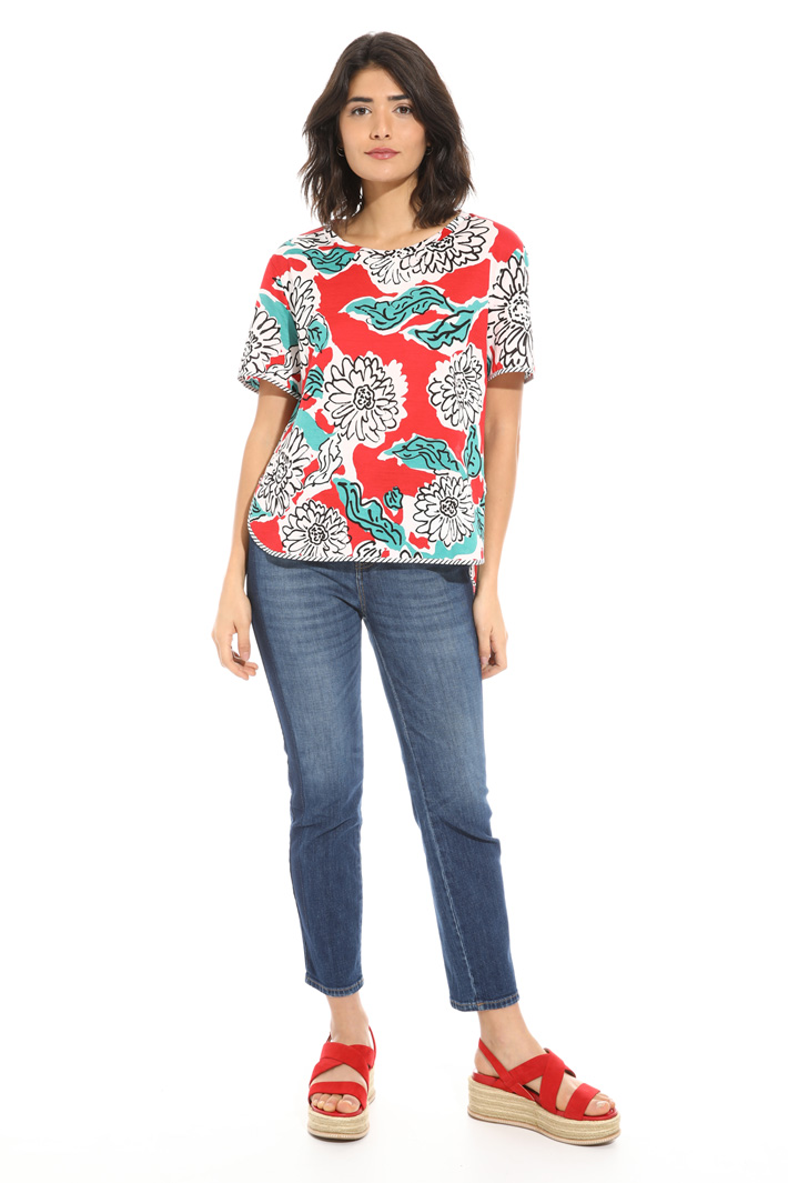 Printed cotton T-shirt Intrend Printed cotton T-shirt Intrend