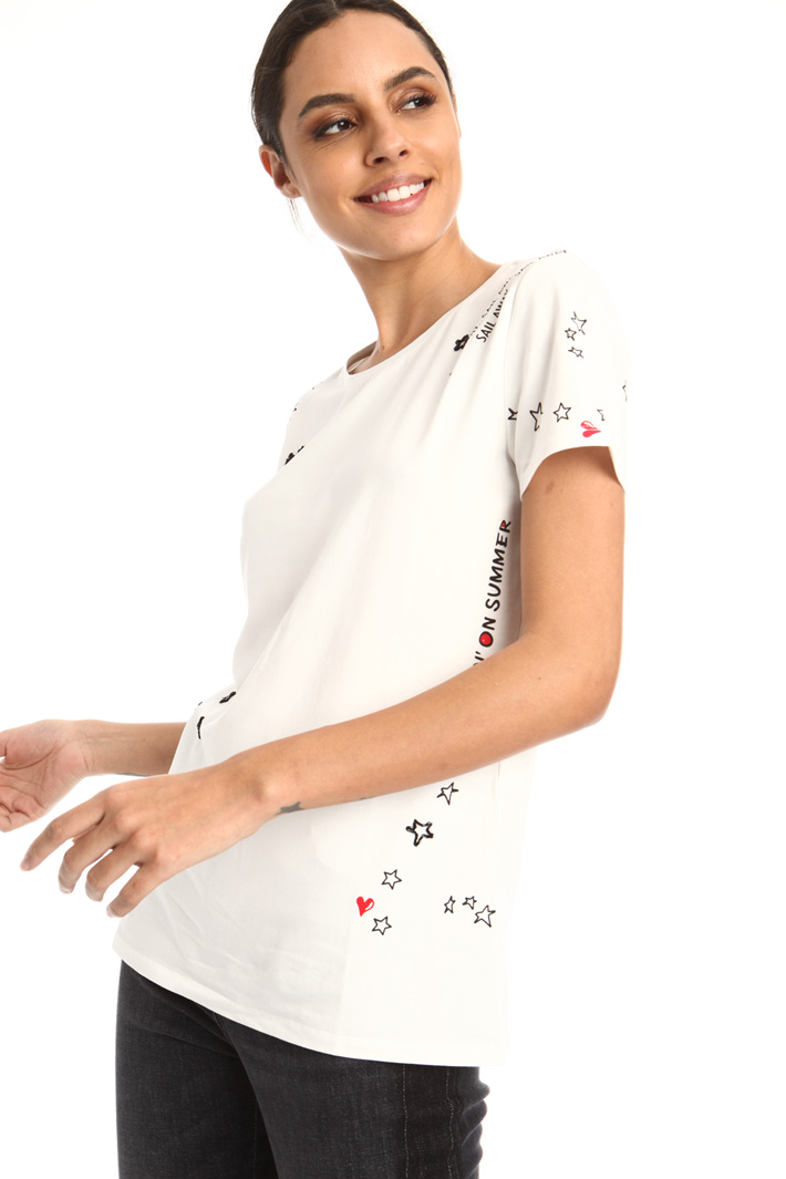 Printed cotton T-shirt Intrend Printed cotton T-shirt Intrend