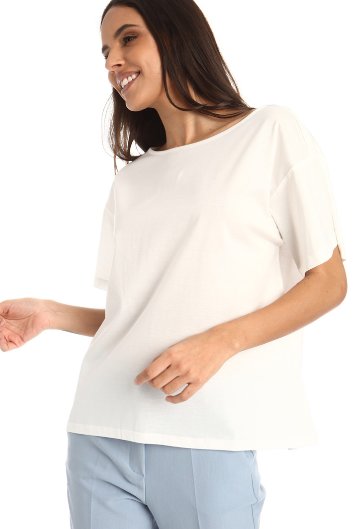 Laced cotton T-shirt Intrend Laced cotton T-shirt Intrend