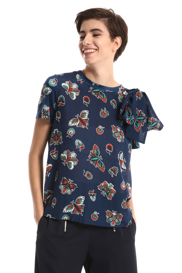 Jersey and silk T-shirt Intrend Jersey and silk T-shirt Intrend