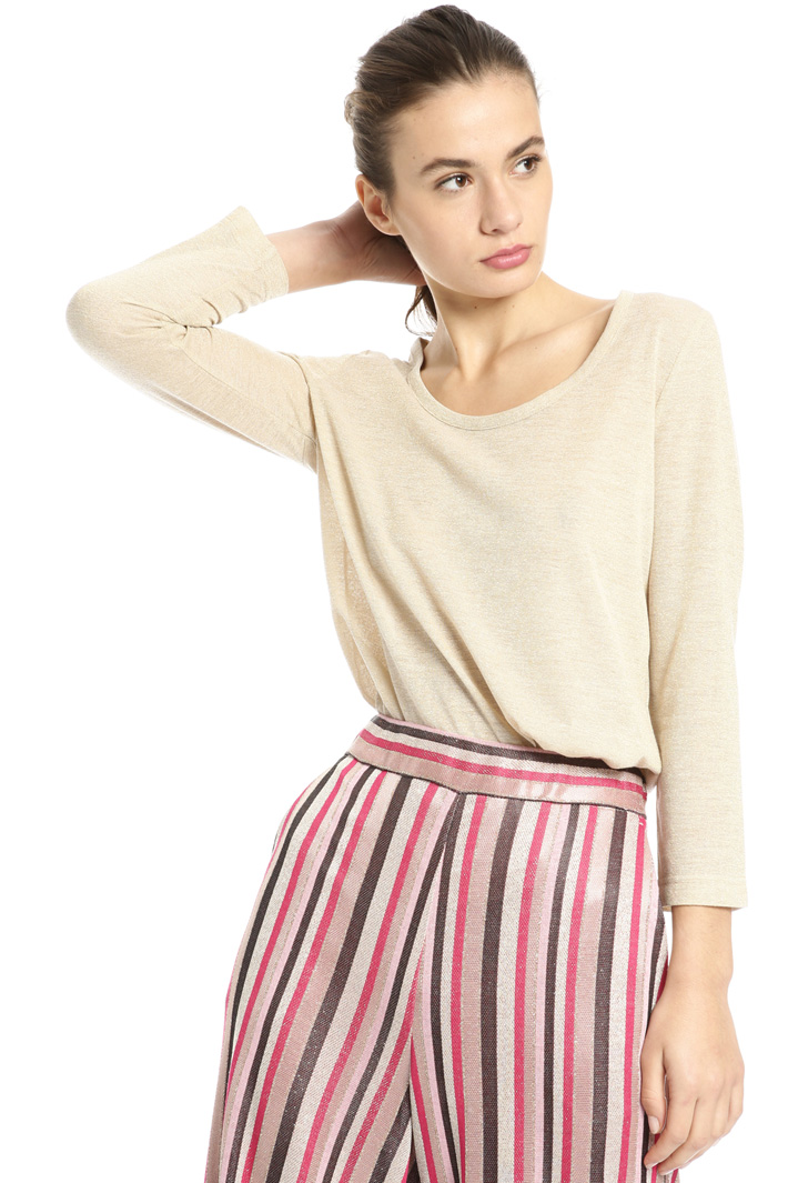 Viscose and lurex T-shirt Intrend Viscose and lurex T-shirt Intrend