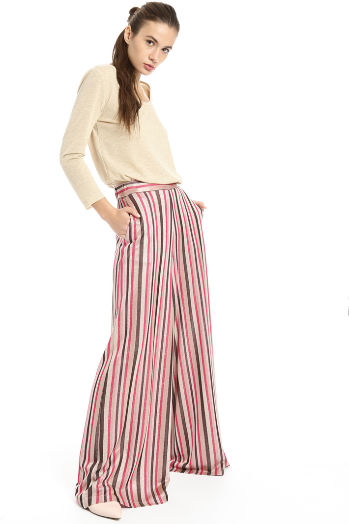 Viscose and lurex T-shirt Intrend Viscose and lurex T-shirt Intrend