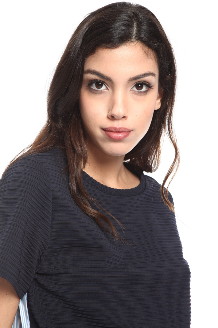 Jersey and poplin T-shirt Intrend Jersey and poplin T-shirt Intrend