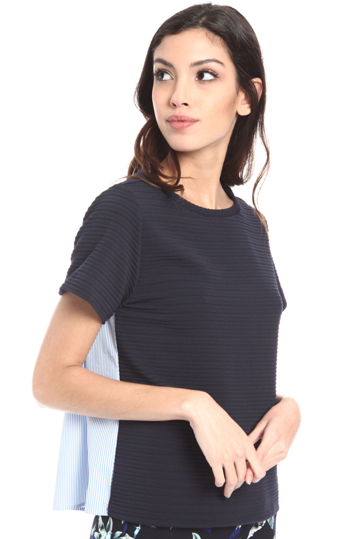 Jersey and poplin T-shirt Intrend Jersey and poplin T-shirt Intrend